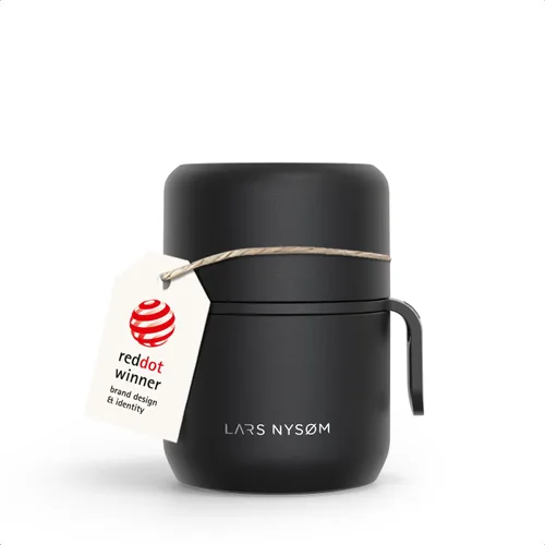 Miniatura 14 de LARS NYSØM Tarro de alimentos con aislamiento al vacío de acero inoxidable - Olla de almuerzo y frasco de almuerzo a prueba de fugas para alimentos