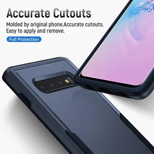 Miniatura 7 de Asuwish Funda para teléfono Samsung Galaxy S10 Plus con protector de pantalla y delgada híbrida de cuerpo completo, accesorios para celda protectora
