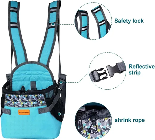 Miniatura 4 de Cinf Transportador para perros extra pequeño ajustable en la parte delantera y trasera, mochila de viaje para razas de taza de té de 2 a 4 libras