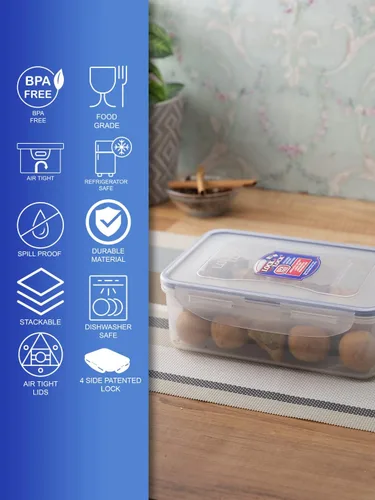Miniatura 3 de LOCK & LOCK Airtight Rectangular Food Storage Container 33.81-oz 4.23-cup