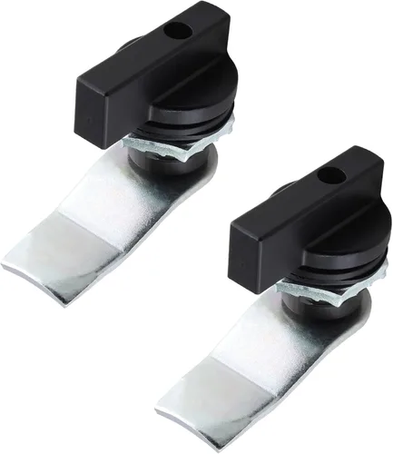 Jiozermi 2 paquetes de cerradura de leva desplazada operada por el pulgar de 7/8 pulgadas, manija en T, cerradura giratoria para gabinete de Tipo B