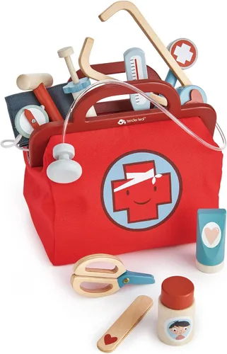 Miniatura 2 de Tender Leaf Toys - Bolsa de doctor - Kit médico de juguete de simulación de doctor - Promueve el juego de rol imaginario y creativo, ayuda a crear