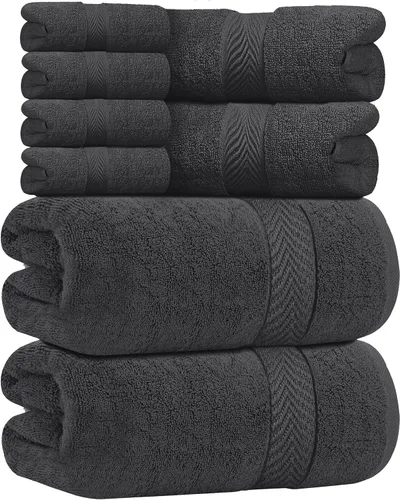 Miniatura 30 de Oakias Toallas de baño beige de alta calidad, paquete de 2, 27 x 54 pulgadas, altamente absorbentes, toallas de baño de lujo de 21.16 oz/m²