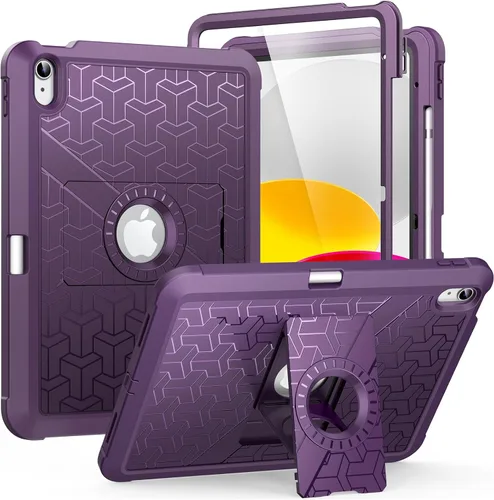 Miniatura 10 de MoKo Funda para iPad (A16) de 11ª/10ª generación 2025/2022, resistente a prueba de golpes, doble capa protectora de cuerpo completo, protector