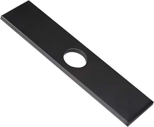 Placa negra para fregadero de cocina, placa de cubierta de orificio de acero inoxidable de 10 pulgadas para grifo de fregadero de baño de 1 o 3 Negro