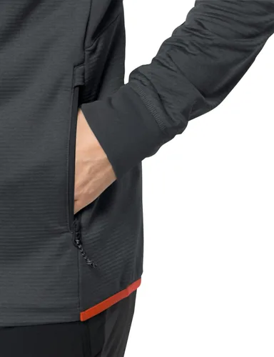 Miniatura 4 de Jack Wolfskin Chaqueta estándar Hydro Grid con capucha Fz para hombre, Phantom, talla M