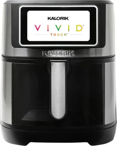 Miniatura 7 de Kalorik - Freidora de aire de la serie VIVID TOUCH, capacidad de 7 cuartos de galón con pantalla táctil de alta resolución, 200 preajustes