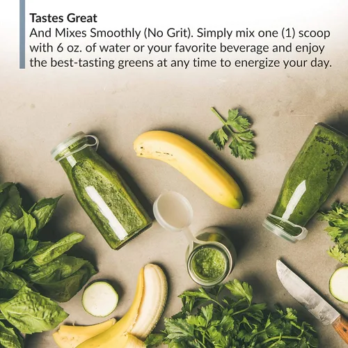 Miniatura 4 de BioTrust Metabo Greens Superfood Powder - Polvo súper verde, mezcla de frutas y verduras con espectros clínicamente estudiados, sin OMG, sin soja