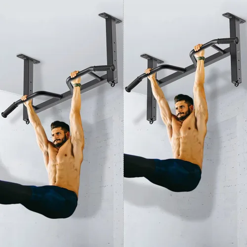 Miniatura 3 de Kipika 32" Ceiling Mounted Pull Up Bar - Heavy Duty, Highly Adjustable, Multifunctional Chin Up Bar - Home Gym System with Punching Bag Hanger and