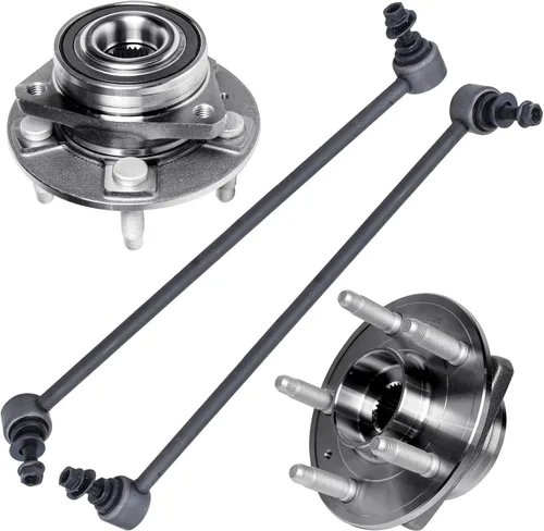 Miniatura 64 de Detroit Axle - Kit de extremo delantero RWD para Chrysler 300 Dodge Challenger Charger Upper Lower Control Arms rótulas de rodamiento de rueda Bujes