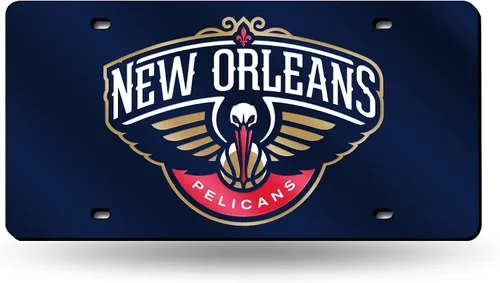 Miniatura 41 de Rico Industries Placa de matrícula metálica con incrustaciones láser de la NBA