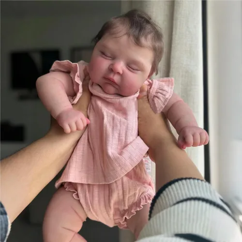 iCradle Linda Muñeca Bebé Reborn de Aspecto Real Niña de 20 Pulgadas 50cm Muñeca Bebé de Silicona Muñeca Recién Nacida Real Juguete para Edades 3+