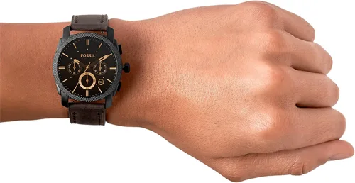 Miniatura 6 de Fossil Machine - Reloj cronógrafo de cuarzo con caja de acero inoxidable para hombre