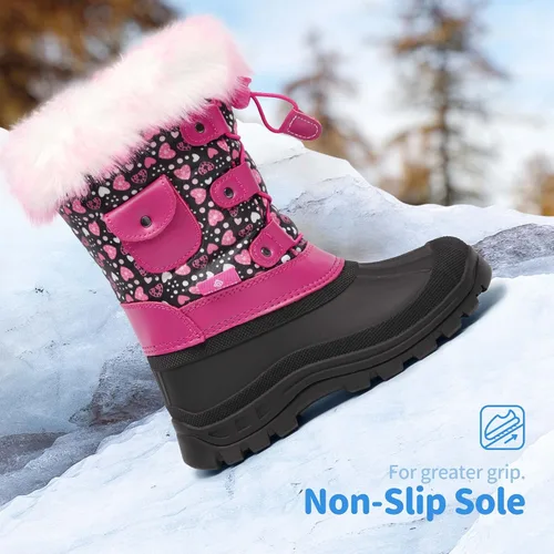 Miniatura 2 de DREAM PAIRS Boys Girls Insulated Waterproof Snow Boots