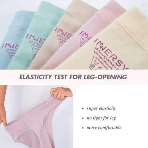 Miniatura 4 de INNERSY Bragas de maternidad de algodón para mujer, talla grande, ropa interior de embarazo multipack
