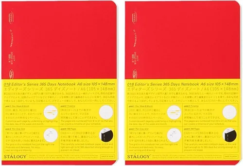 Miniatura 9 de Nitoms S4111 STALOGY - Cuaderno, A5, Cuadrado, 1/2 Oreja, Amarillo