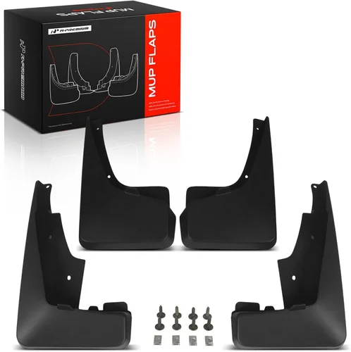 A-Premium Juego de 4 unidades de guardabarros con accesorios de hardware compatibles con Jeep Patriot 2011-2017, Sport Utility, color negro,