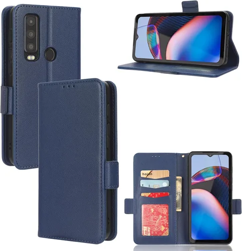 Miniatura 262 de Funda de piel sintética compatible con Motorola Moto E22 4G, funda de piel sintética compatible con Motorola Moto E22i 4G, color negro