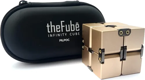 Miniatura 10 de PILPOC - Cubo para la ansiedad theFube, Dodecágono con 12 lados – Cubo para la ansiedad de alta calidad con funda de transporte exclusiva, duradero