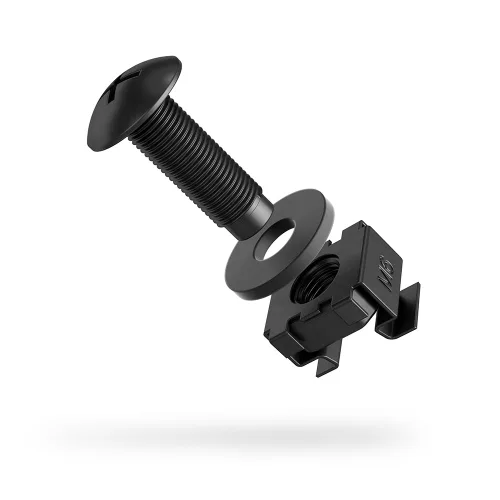 Miniatura 2 de AC Infinity Tornillos para rack M6 de acero al carbono, arandelas de nailon y tuercas jaulas. Juego de 50 piezas para bastidores de servidores