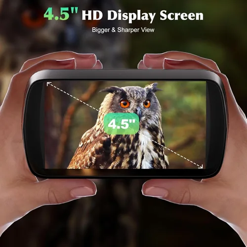 Miniatura 4 de Gafas de visión nocturna, binoculares de visión nocturna de 4K UHD con video e imagen de 36MP, pantalla de 4.5", batería recargable de 4500mAh