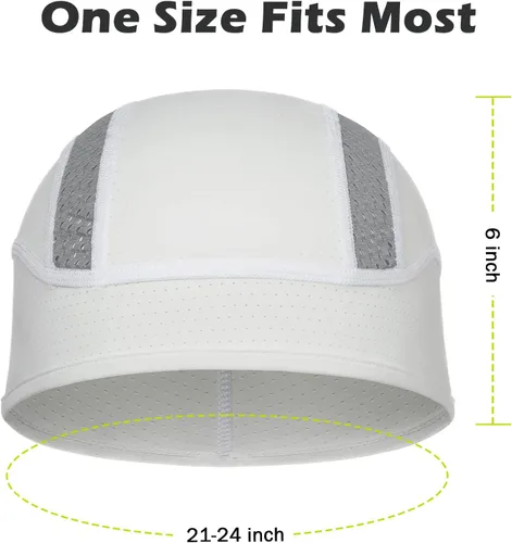 Miniatura 38 de Gorro con forro para casco de calavera, malla de enfriamiento para hombres y mujeres, se adapta debajo de los cascos