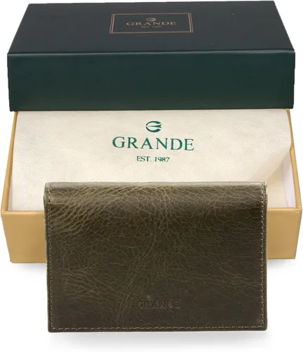 Miniatura 13 de Grande -3601 Cartera unisex, Gris (rustic gray), Pequeña funda magnética delgada y minimalista para tarjetas