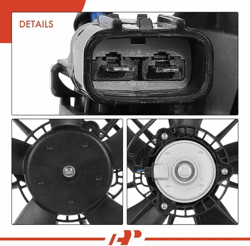 Miniatura 7 de A-Premium Conjunto de ventilador de refrigeración del radiador del motor izquierdo compatible con modelos Honda y Acura, Pilot 2016-2022, Ridgeline