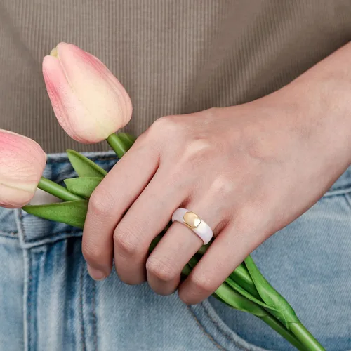 Miniatura 32 de Egnaro - Anillo de boda de silicona para mujer, diseño ergonómico y transpirable, ancho de 0.15 pulgadas, bandas de silicona flexibles con placa