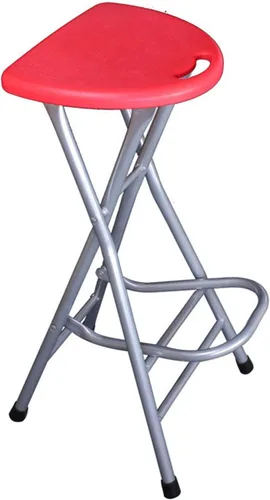 Miniatura 11 de Taburete de bar plegable de 28 pulgadas con respaldo, taburete plegable portátil Counter Height Foldable Stool,Tall Bar Stools for Outdoor Camping