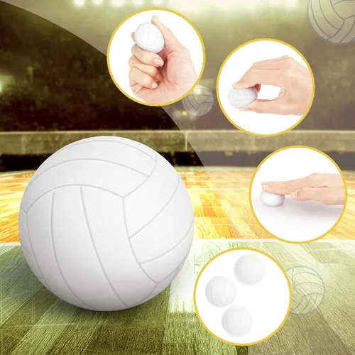 Miniatura 3 de Bolas antiestrés de mini voleibol Hxezoc 20 paquetes de espuma de voleibol, pelotas deportivas pequeñas de apretar, juguete a granel para ansiedad