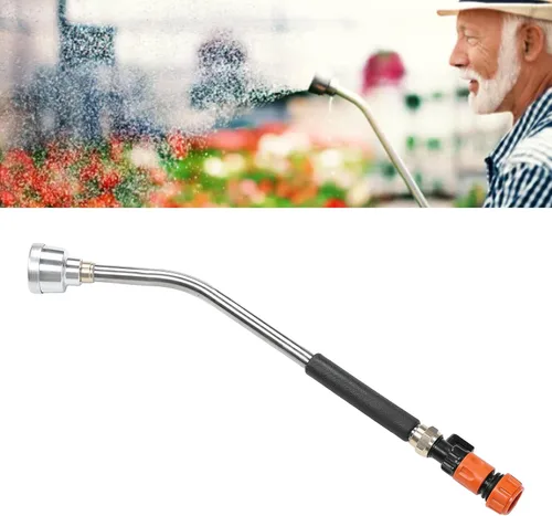 Miniatura 3 de Luqeeg Varita de riego, manguera de jardín, boquilla de manguera larga, boquilla rociadora de riego con rociador ergonómico para regar plantas