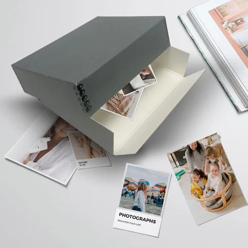 Miniatura 29 de Lineco Archival Caja de almacenamiento para impresión de 13x19 pulgadas, diseño frontal abatible, 13 1/2 x 19 1/2 x 3 pulgadas, color exterior: negro