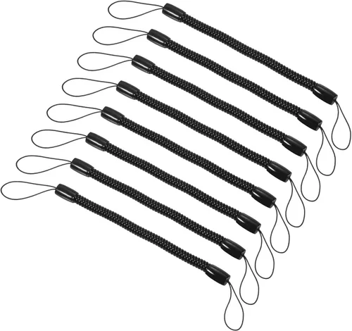 PATIKIL Correa retráctil de la bobina de la primavera, cordón elástico espiral plástico del acollador de la aguja del tenedor de