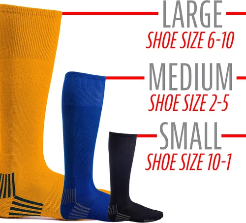 Miniatura 4 de Franklin Sports Calcetines de béisbol y sóftbol juveniles, calcetines de béisbol y sóftbol para niños, calcetines deportivos altos para niños y niñas