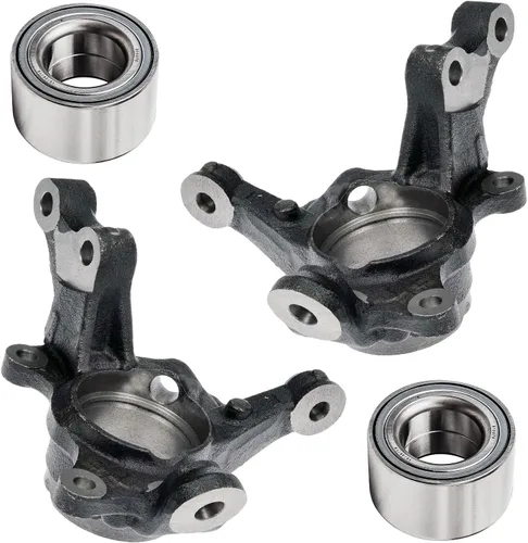 Miniatura 28 de Detroit Axle - Kit de nudillos traseros derechos FWD para Hyundai Santa Fe 2007-2009 Veracruz 2007-2012, reemplazo del cojinete de la rueda