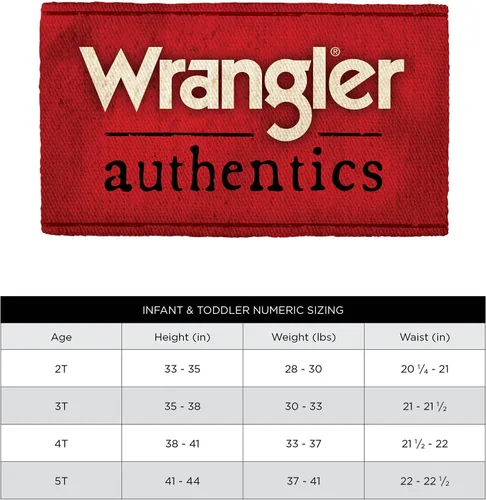 Miniatura 4 de Wrangler Authentics Total de mezclilla clásica para niños, Oro