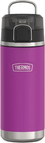 Miniatura 8 de THERMOS ICON Botella de agua aislada a prueba de fugas de 18 onzas con boquilla, mantiene las bebidas frías 16 horas, asa de transporte, apta