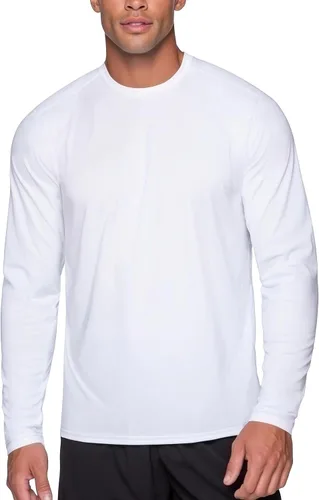 Miniatura 19 de Zengjo Camisetas atléticas que absorben la humedad para hombre, de manga larga, para entrenamiento, correr, gimnasio, rendimiento, protección UV