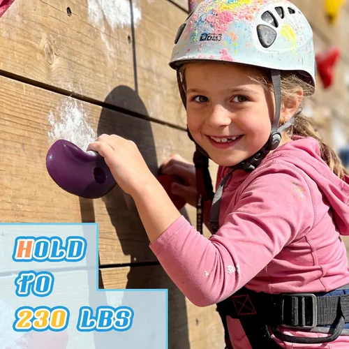 Miniatura 5 de 32 piezas de pared de escalada en roca para niños, soportes de escalada de pared de roca, kits de agarre de pared para escalada de adultos con 32