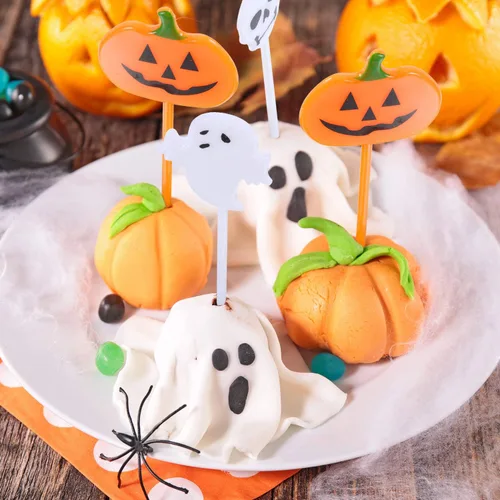 Miniatura 6 de Tatuo - Púas de plástico para Halloween, decoración de fantasmas para fiestas de cumpleaños o fiestas temáticas (50)