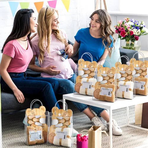 Miniatura 6 de 55 piezas de premios de baby shower para ganadores, 6 juegos de baby shower, regalos de invitados para tabla de quesos para adultos, cuchillos