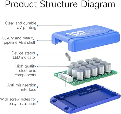 Miniatura 4 de 100Balance Hardware 1A Equalizador activo 3S Equalizador para Lifepo4 o Li-ion Li-Ion Batería de Litio BMS Tablero de transferencia de energía