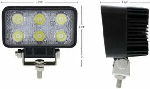 Miniatura 4 de United Pacific 6 LED de alta potencia rectangular conducción/luz de trabajo