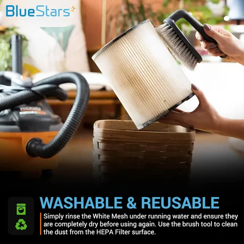 Miniatura 4 de BlueStars Filtro HEPA con malla blanca para aspiradoras inalámbricas INSE N5S N5T S6T S6P Pro S610/TMA T120 T121 T151 T150 T220 T220 T210 T181 T180