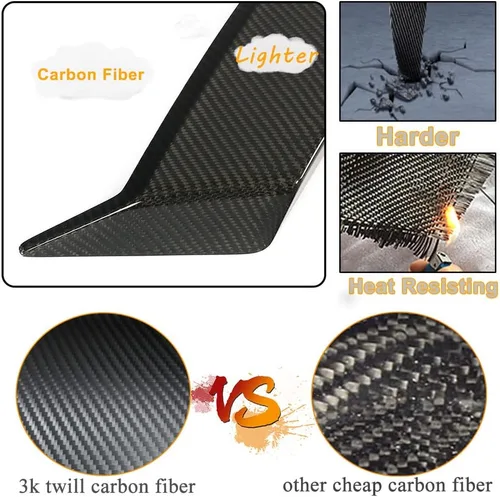 Miniatura 4 de Ventilación lateral de fibra de carbono para Mercedes Benz Clase G W463 G500 G550 G63 AMG Sport Utility 4 puertas 2019-2024 cubierta de toma de aire