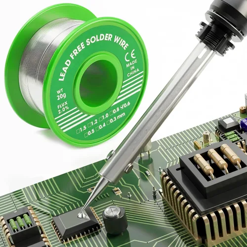 Miniatura 2 de Lead Free Solder Wire Rosin Core Electrical Solder Wire Fine Alloy Solder Sn99.3 Cu0.7 for Electrical, Electronic, Connector Soldering