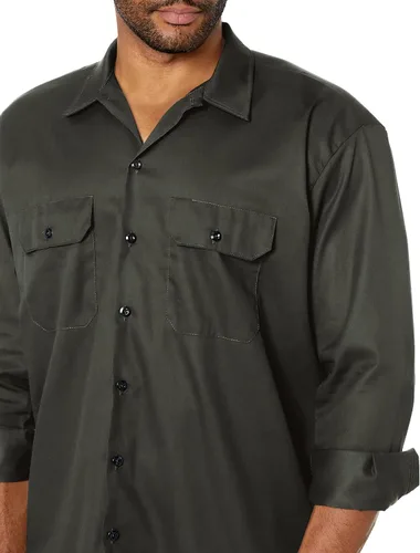 Miniatura 4 de Dickies Camisa de trabajo de manga larga grande y alta para hombre