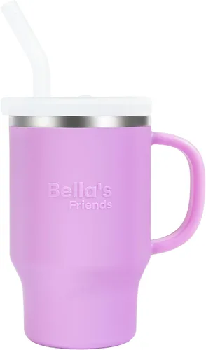 Miniatura 10 de Taza de Bella's Friends Handy Mini – Adorable taza sippy para niños pequeños de 9 oz, interior de acero inoxidable y cuerpo de silicona, a prueba