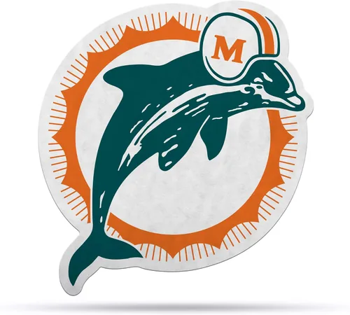 Miniatura 18 de Rico Industries Banderín de fútbol americano de la NFL con corte retro, decoración del hogar y la sala de estar, fieltro suave EZ para colgar